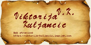 Viktorija Kuljančić vizit kartica